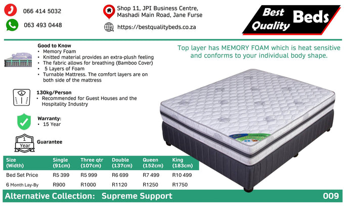 Supreme Support Bed Set