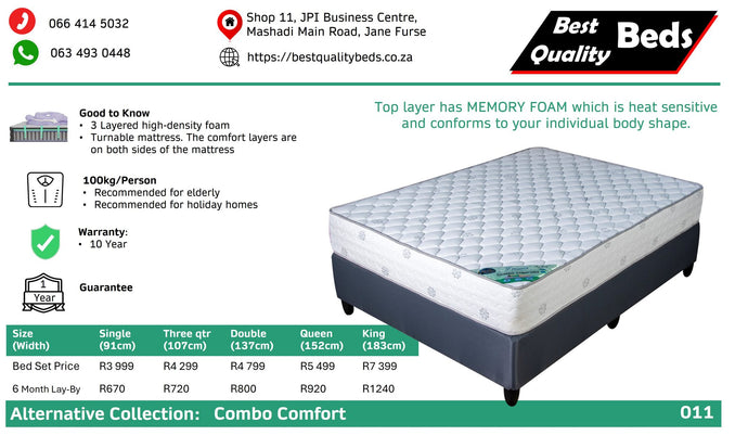 Combo Comfort Bed Set